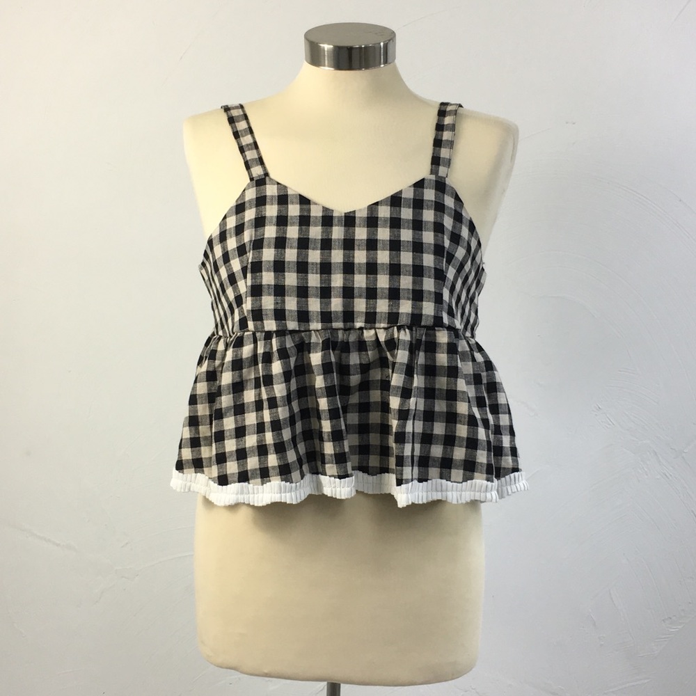 Gingham Crop Tank